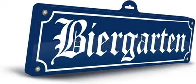 Produktbild von Biergarten 3D Plastikschild