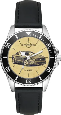 Produktbild von KIESENBERG Herrenuhr Armbanduhr Mustang VI Geschenk Fan Artikel Zubehör Fanartikel Analog Quartz Uhr L-4921