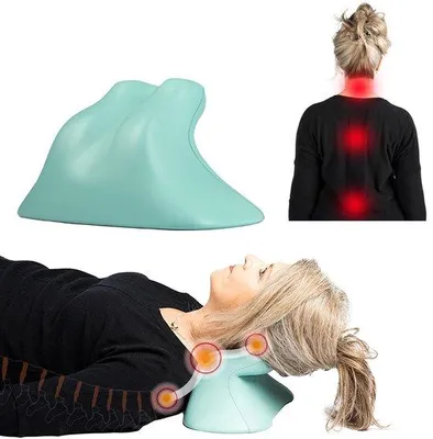 Obrázok produktu pre Unyqoos® – ortopedický vankúš na terapiu chrbtice – ergonomická úľava od bolesti krku, hlavy a chrbta, jemná trakcia, vhodný od výšky 158 cm, ručne vyrobený v Nemecku (podľa normy DIN ISO)