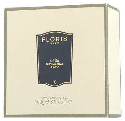 Image de Floris N° 89 Savon à barbe dans un bol en bois (100 g)
