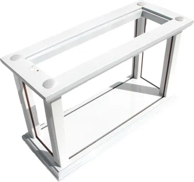 Produktbild von Büttner Sammler Edition VITRINE Schaukasten Sammelvitrine Plexiglas für Modellschiffe, Modellautos, Sammlerstücke Holz Mini Weiss 27,5x11,5x16,5 cm