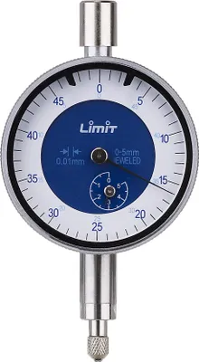 Produktbild von Messuhr 0-5mm, Teilung 0,01mm, Zifferblatt 40mm, Einbaudurchmesser 8mm, DIN 878
