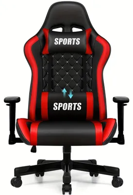 Obrázek produktu pro Herní židle – Židle pro hráče – Kancelářská židle – Ergonomická – S podnožkou – Maximální nosnost 150 kg
