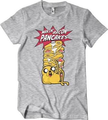Produktbild von Makin' Bacon Pancakes T-Shirt - Medium - HeatherGrey