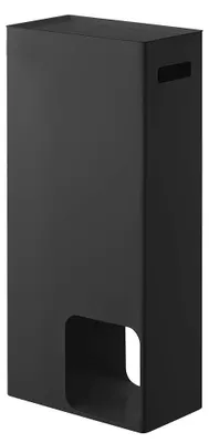 Toiletpapierhalter Tower, schwarz, für 8 Rollen