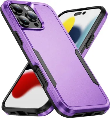 Produktbild von Mobigear Heavy Armor iPhone 16 Pro Max Hülle Hardcase Backcover Stoßfest - Lila