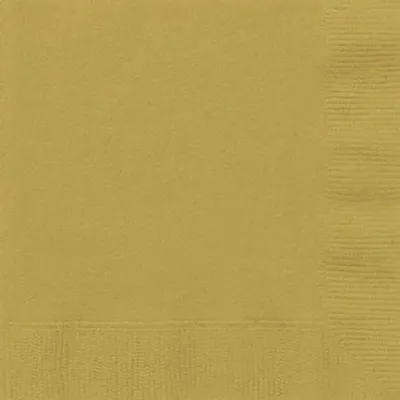 Produktbild von 50 grosse Servietten gold 33 x 33 cm