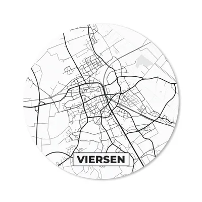 Produktbild von MuchoWow® Mauspad Mousepad Viersen - Karte - Stadtplan 40x40 cm - Mousepads - Maus Mat - Pad - Mausunterlage - Schreibtisch Accessoires