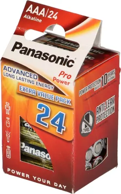 Imagen del producto de Baterías Panasonic AAA Micro Pro Power, 1,5V, paquete de 24 unidades