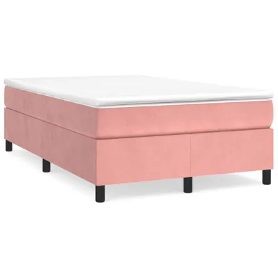 Immagine prodotto di vidaXL Letto a molle con materasso rosa 120x200 cm in velluto