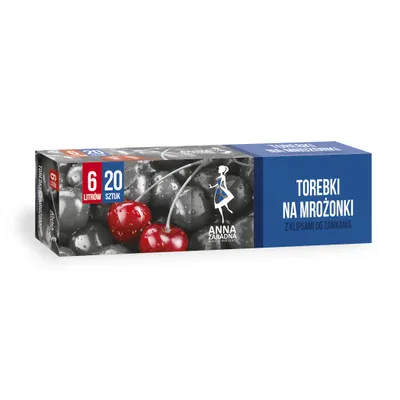 Produktbild von 20 Stück Gefrierbeutel Tiefkühlbeutel Frischhaltebeutel Tiefkühlsack 6 L