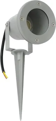 Image de Spot à Piquer LED Extérieur IP44 Gris pour Ampoule GU10