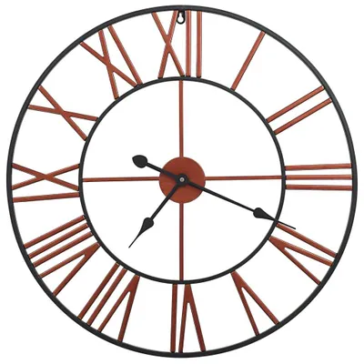 Immagine prodotto di Orologio da Parete in Metallo 58 cm Rosso