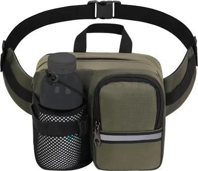 Produktbild von Gürteltasche schwarz, mit Flaschenhalter, für Hiking