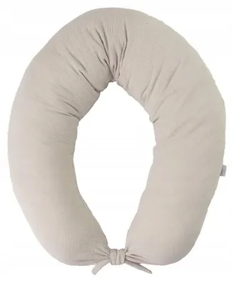 Obrázek produktu pro Kojicí polštář Těhotenský měsíc Mušelín 260 cm Béžový Babymatex