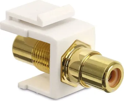 Image de RED4POWER Module encastrable KM-CCY-W, RCA (jaune), blanc