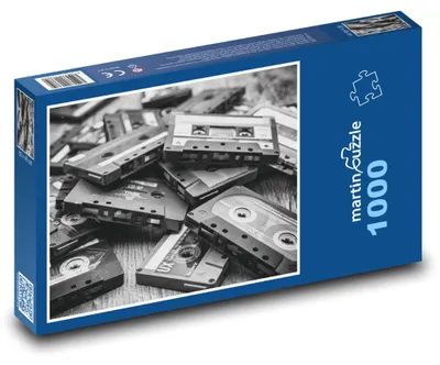 Produktbild von Puzzle 1000 Nostalgie der Kassetten - martinpuzzle