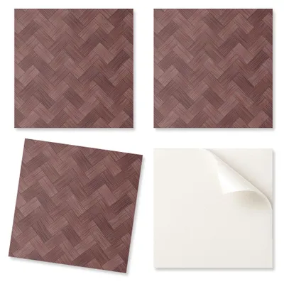 Obrázok produktu pre Sada vinylových dlaždíc, jednoduchá inštalácia, vzhľad dreva, 20 x 20 x 20 cm