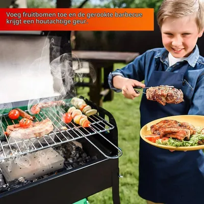 Produktbild von Rauchbox Räucherbox Smoker - 22,2 x 9,6 x 4,4 cm - Edelstahl - Für Gas-, Kohle- und Kugelgrill