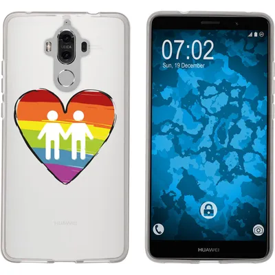 Produktbild von PhoneNatic Case kompatibel mit Huawei Mate 9 Silikon-Hülle pride Männer M3