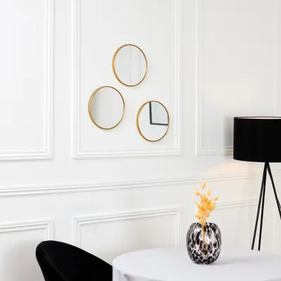 Image de Miroir Toronto Dore D26cm X3 M8 - Cmp Consortium Menager Parisien Ld