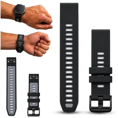 Zdjęcie produktu dla Pasek silikonowy QuickFit 20 mm do Garmin Fenix 5S 6S 7S 8 43 mm