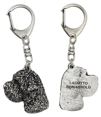 Zdjęcie produktu dla Art-Dog Brelok do kluczy – Lagotto Romagnolo – wykończenie posrebrzane