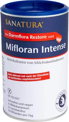 Produktbild von Sanatura Mifloran Intense | 200 g | Milchsäurebakterien | hochdosiert | vegan