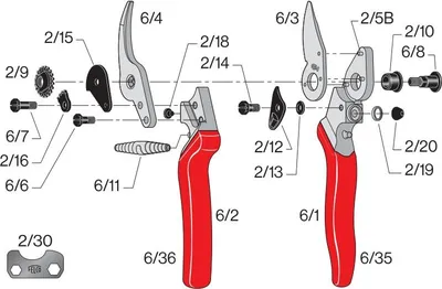 Produktbild von Felco Ersatzteilset geeignet für Felco 6 / 12, hochwertiges Material