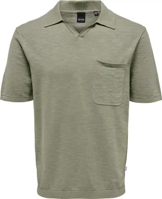 Produktbild von ONLY & SONS Einfarbiges Polo Hemd aus Baumwolle Kurzarm Shirt ONSACE Größe: