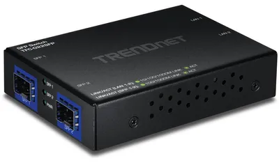Imagen del producto de Switch Gigabit TRENDnet TFC-G22SFP de 4 puertos con puertos SFP