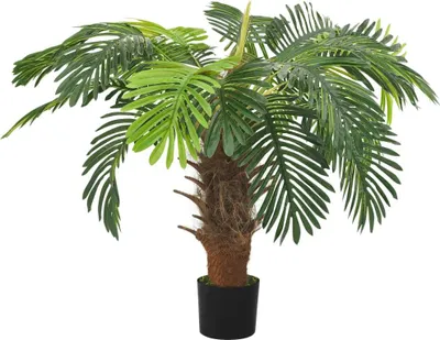 Obrázek produktu pro vidaXL Umělá palma Cycas s květináčem 90 cm zelená