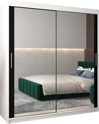 Produktbild von Kleiderschrank, Schiebetürenschrank Schlafzimmer, Schrank mit Spiegel TOKYO 3 180 cm