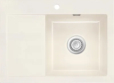 Produktbild von Flächenbündige Spüle MERA 70 F Magnolie mit Becken rechts u. Handbetätigung