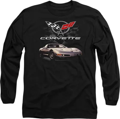 Image de Chevrolet - T-shirt manches longues pour homme TV20361 (XL) (Noir)