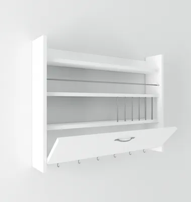 Produktbild von Skye Decor, Knott - White, Küchenregale, Weiß, Melaminplatte, 85 x 15 x 65 cm
