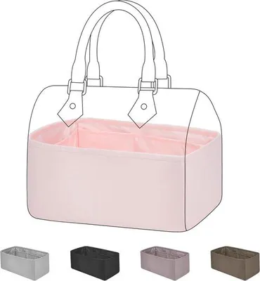 Produktbild von Famanu Handtaschenorganizer Passend für LV Speedy - Eleganter Handtaschen-Organizer - Luxus Handtaschen-Formgeber (SP30 - Rosa)