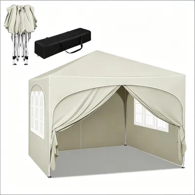 Produktbild von Dachzelt mit Tragetasche,Außenzelt,Sofortiger Sonnenschutz,Zelte für Parteien(nur mit Zelt), 300 cm, 300 cm, 256 cm