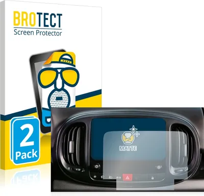 Produktbild von 2x BROTECT Schutzfolie für Fiat 500L 2022 Uconnect 7" Displayschutz Displayschutzfolie Folie Matt Entspiegelungsfolie