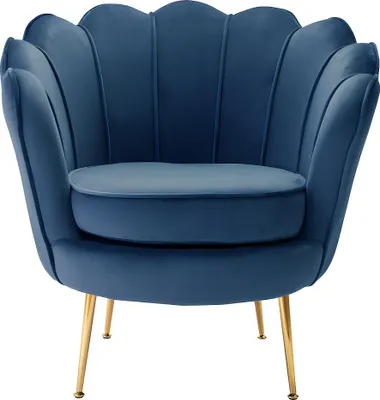 Produktbild von DANDELION sessel aus velours - navy blau von Pascal Morabito