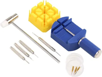 Produktbild von Uhrenreparaturset mit Standard-Werkzeug zum Entfernen blauer Armbänder zum Entfernen von Gliedern und Anpassen von Uhren