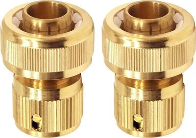 Produktbild von 2 Stš¹ck Messing Schnellkupplung, Schlauchverbinder fš¹r 3/4" Schlauch, Messing Gartenschlauch-Anschluss fš¹r Rohr Verbinden Gartenger?te Schl?uch