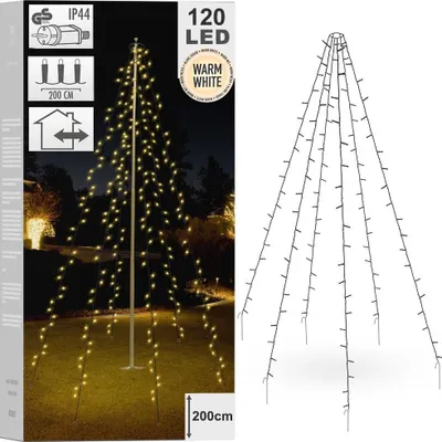 Produktbild von Weihnachtsbeleuchtung: 6 Lichterketten mit je 120 LEDs zur Dekoration