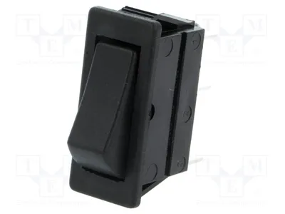 Image de 1 x Interrupteur 20A/28VDC, position : 2 ON-ON, noir, 16A/250VAC. Référence manquante : C1510ABMBB. Type : Bascule