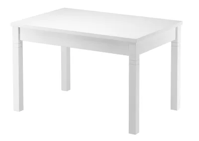 Immagine prodotto di Tavolo bianco acqua 80x120 in Pino massello con zampa lievemente lavorata 90.70-51BW