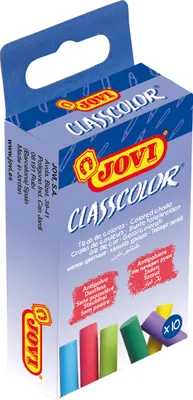 Produktbild von Jovi Tafelkreiden CLASSCOLOR 10er Schachtel, farbig sortiert