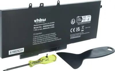 Produktbild von vhbw Akku kompatibel mit Dell Latitude 5290, 5280, 15 5591, 14 5491, 14 5490, 5480, 15 5590, 15 5580, 14 5495, 5288 Notebook (8800 mAh, 7,6 V, Li-Ion)