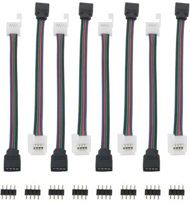 Produktbild von LED-Strippolarisatoren mit Flexkabeln - 4-Polig - 10 mm - Eckeanschlussadapter