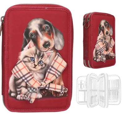 Productafbeelding van TOPModel FU R EVER FRIENDS, Harde etui, Zink, Polyester, Papier, Nylon, Rubber, Rood, Afbeelding, Binnen/buiten, Jongen/meisje