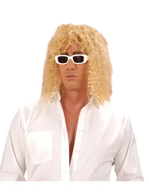 Obrázok produktu pre Pánska parochňa po ramená Kučeravá parochňa blond